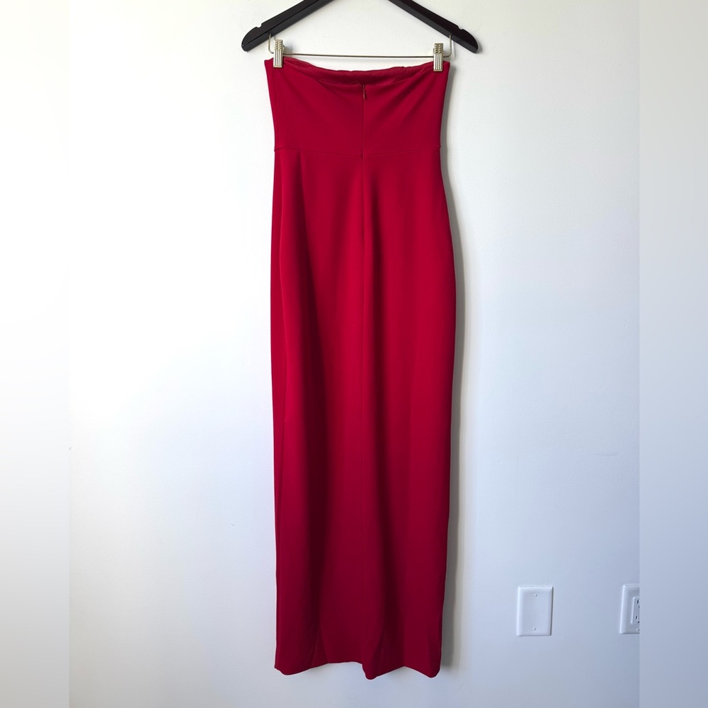 Meshki Rachel Maxi Split Front Dress Red - Size M - Picture 10 of 15